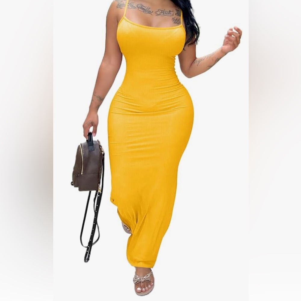 Yellow Maxi Dress NWOT